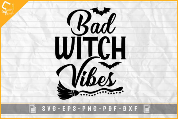 Bad Witch Vibes Halloween T-shirt Design: Graphics & Crafts Review