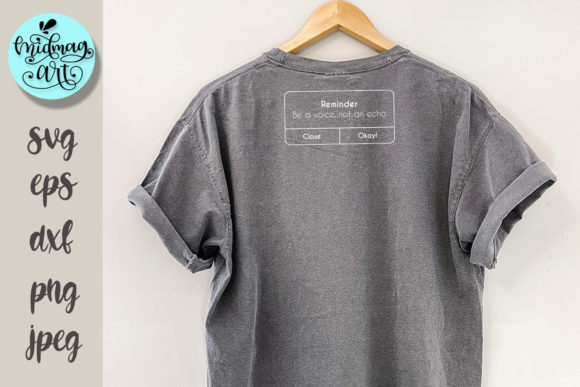 Be a Voice Not an Echo Svg: Fresh Graphics for T-Shirt Designs