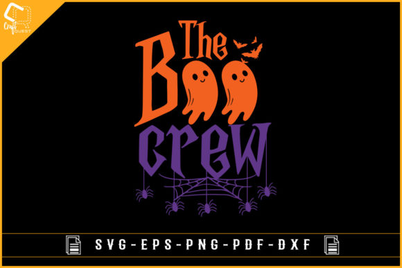 Halloween the Boo Crew T-shirt Design for Graphics and Crafts