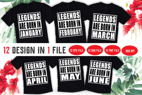 Legend Are Born Funny Svg Bundle Review