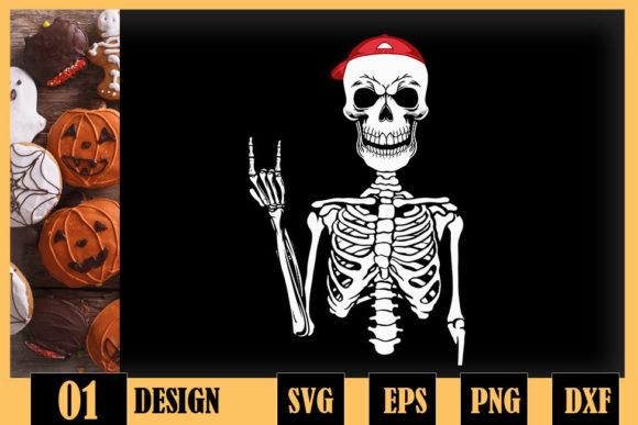 Rocker Skeleton Hand Rock on Costume Review