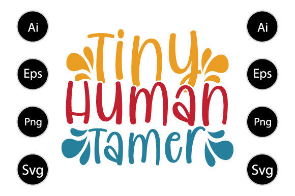 Tiny Human Tamer Typography T Shirt Review