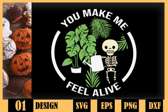 You Make Me Feel Alive Skull Plants